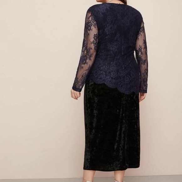 NEW💕VELVET LACE DRESS💕 - Picture 3 of 5